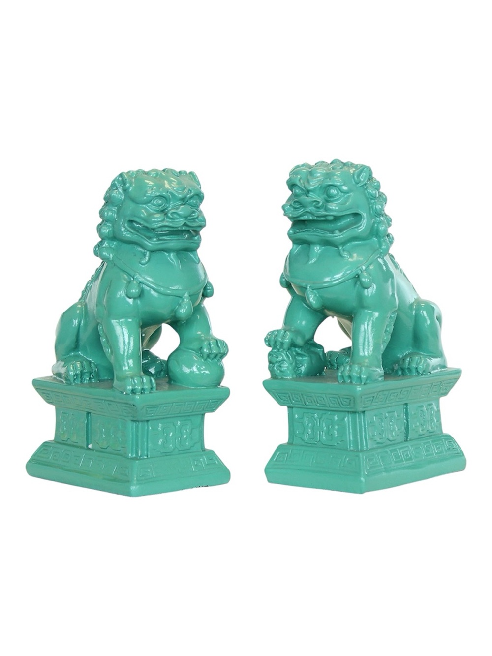 ✨Pair of Asian Turquoise Foo Dog Figurines✨